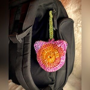 Mini cat purse wristlet in beautiful, bright multi colors